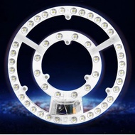 直徑12至38cm圓形環形LED吸頂燈智能遙控器控制三色變光護眼燈具
