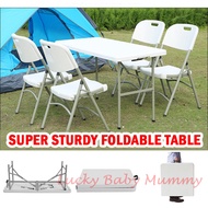 【Rectangle Outdoor Table】Foldable Utility Square Table/Chair/Dining Table/Lock Stock