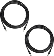 Power Cable 2 Pack for Connector,5.5x2.1mm to 5.5x2.1mm Male to Male DC Plug,79in/2M