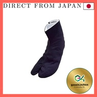 [Ai Ai] Cotton Tabi Socks - Dark Navy with Black Sole, Stain Resistant, Made in Japan, Sizes 21.5cm 