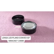 PLANO-CONVEX 60 LED LENS + 23MM BRACKET