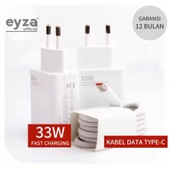 MI 33W FAST CHARGING CHARGER ONE SET TYPE C DATA CABLE