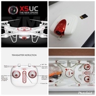 DR โดรน SYMA X5UC โดรน 4ใบพัดติดกล้องความละเอียดสูงHD 2 MP มีช่องใส่MICRO SD/ กันน้ำ ความถี่2.4GHz 4