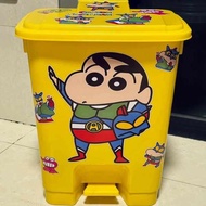 stiker kereta Pelekat tong sampah kartun Crayon Shin-Chan, hiasan trem kereta, calar badan, pelekat 