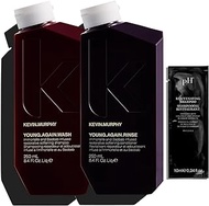 KEVIN MURPHY Young Again Wash And Rinse 8.4 FL Oz with pH Labs Rejuvenating Shampoo 10 ml