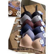 Lidily Bra H 023 Cup B (36-42) 3 Hooks Smooth Thin Foam No Wire jcjy