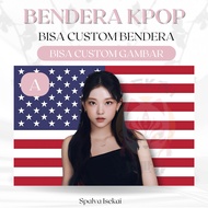 KPOP KANG HAERIN NEWJEANS Flag KPOP Flag/ KPOP AMERICAN Flag/ KPOP Tapestry/ Kpop Tapestry/ Banner C