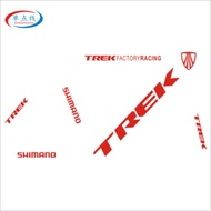 "stock}. TREK Mountain Bike Road Bike Frame Sticker DIY Reflective Bike Decal Engraving Hollow Trans
