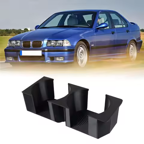 1PCS Double Cup Black Holder For BMW E36 Center Console Cup Holder 3D Printed Car Storage Box Car Cu
