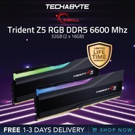 G.Skill Trident Z5 RGB Series | 32GB (2 x 16GB) | SDRAM | DDR5 6600 MT/s | Dual Channel Desktop Memory