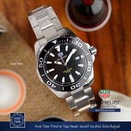 นาฬิกา แทคฮอยเออร์ Tag Heuer Aquaracer 41mm ควอตซ์ สีดำ สายเหล็ก ประกันศูนย์ WAY111A [Avid Time ของแท้ 100%]