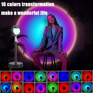 {dfthg} HOME MI Remote Control Sunset Projection Lamp RGB Colourful Rainbow Halo Light Projector Upg