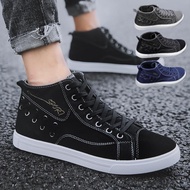Kasut Sukan Lelaki Canvas Fashion Sneakers A03 Sepatu High Top Canvas Shoes