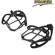 IPRASI6H Anti-Slip Traction Cleats, 201 Stainless Steel Portable Ice Crampons Shoe Covers, Lightweig