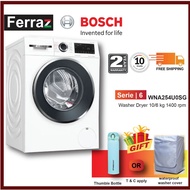 Bosch WNA254U0SG Series 6 Washer Dryer 1400rpm AntiStain (10/6kg) / Bosch WNA254U0SG Series 6 Washer