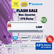 Daikin 1.0HP-3.0HP R32 Air Conditioner R32 Non Inverter FTV-P Series Wifi control