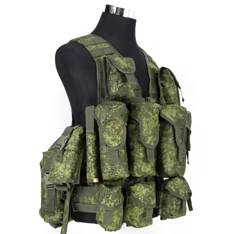 Russian 6sh117 Full Sets Tactical Vest Full Set EMR Combat Equipment MOLLE Bags Tactical Vest Outdoo