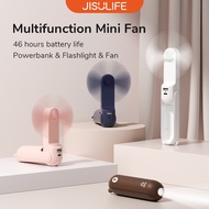 Portable Fan Mini Fans 4800mAh Handheld USB Rechargeable Table Desk Personal Small Fans With Powerbank And Flashlight Function