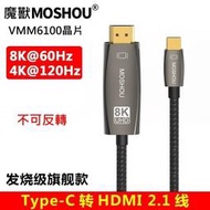 魔獸 MOSHOU Type-c轉HDMI線 HDMI2.1版 筆記本連接電視高清線 4K@120Hz 8K@60Hz