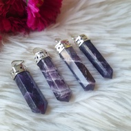 Amethyst Pointed Pendant - Amethyst Necklace