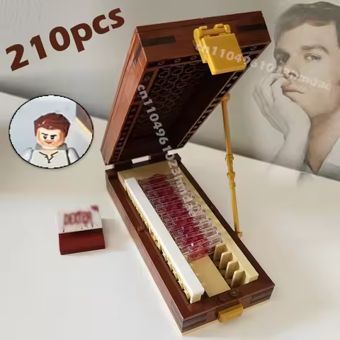 210pcs MOC Dexter Morgan's Trophies Box nan Perfect Birthday Party Favor DIY Building Blocks Christm