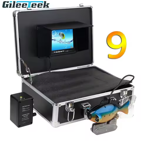 SY801 Full Waterproof Underwater Fish Finder Monitoring System with 9'' TFT Color LCD Screen and Nig