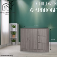 *Ready Stock* Modern 5 Doors Wardrobe/Children Wardrobe/Almari Baju Kanak-kanak