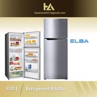 Elba 430L 2 Doors Refrigerator ER-G4334(SV) / ERG4334SV 冰箱 Peti Sejuk