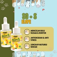 ELOPE SOS fish oil salmon oil spirulina vitamin skin thick fur anti-hair loss for cats and dogs