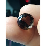 Smoky Quartznatural Dim:est 11x11x7mm 4.85ct Amethyst Tea Round Cutting Original Code A082