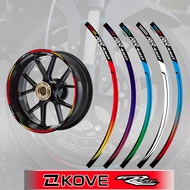 For  KOVE 450RR 17" Decals Sticker Motorcycle Wheel Hub Sticker Reflective Rim Scooter Hub Strips Decals Accessories