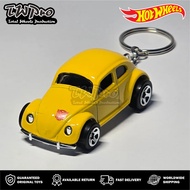 GANTUNGAN HOT WHEELS KEYCHAIN 2024 - TRANS FORMERS BUMBLEBEE VW BEETLE - YELLOW - YELLOW - KEYRING -