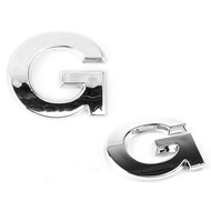 3D Three-Dimensional Fashion Electroplating English Numbers Decorative Stickers Car Tail Labels Labe