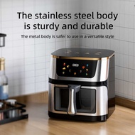 10L air fryer Stainless Steel Smart air fryer Multifunctional Video Electric fryer EUUKUS