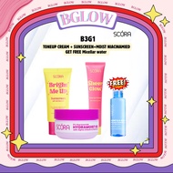 [B3G1]BUY SCORA MOIST NIACINAMIDE 45ML+TONEUP CREAM+SUNSCREEN BRIGHT ME UP GET MICELLAR WATER | BUND