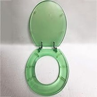 Full Size Transparent Toilet seat, Soft Close, Adjustable Hinge, Toilet lid Cover, Sturdy Hinges, Easy to Assemble, le, no slamming, Normal (Transparenter)