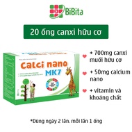 Calci Nano MK7 (ống) hỗ trợ tăng chiều cao chắc khỏe xương răng cho bé từ 2 tuổi - 20 ống