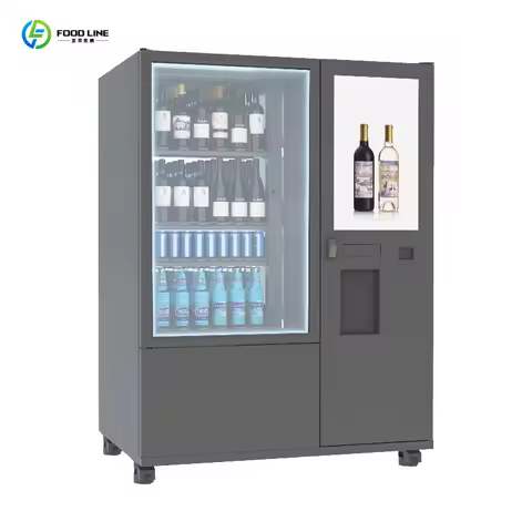 2026 New Refrigerated Vending Machine Touch Screen with Elevator for Porter Beer Sparkling Juice Gam