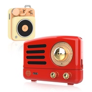 Muzen Mini Bluetooth Speaker, Button Metal with Lanyard, OTR Magnetic Fridge Sticker Bluetooth Speak