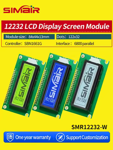 New 84x44mm 122*32 LCM SBN1611G 12232 LCD Display Screen Module 122x32 Graphics Panel 20 PIN Compati
