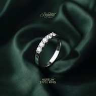 Aurelia Style Adjustable Ring 3 Cut Zirconia Stones Set - Luxury Gift Jewelry for Women S925 Sterlin