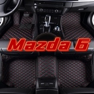 Suitable for Mazda 6 Mazda 6 Mazda 6 Mazda Six Foot Mat Dedicated Covered Car Leather Foot Mat Fully