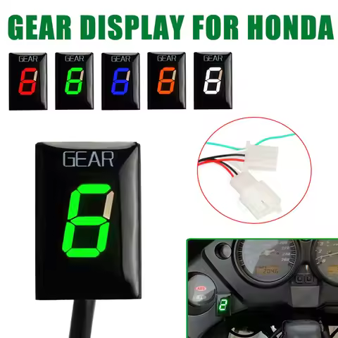 Gear Indicator For HONDA CB600F CBF600 CBR 600 F Hornet F4 F4i FS GL1800 CB 400 SF VFR 750 CBR 954 R