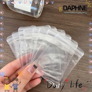 DAPHNE 100pcs Zip Lock Bags Dustproof Storage Pouches Necklace Bracelet Ring Wide Use PVC Plastic