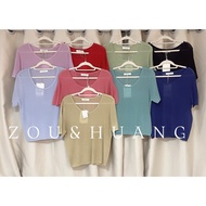 V02-0765 I.MissV Round Neck Cool Knit Top (0731 On Shelves)