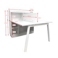 2 4 6 seater workstation white office table FICUS Concept WF 02 (ground floor) Cluster of 2 - 2026