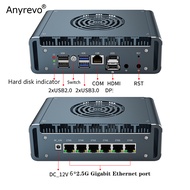 Intel Core i7 13620H  i7-1195G7  i3 1215U i3-1115G4 N300 Firewall Mini Computer 6x2.5G LAN intel i22