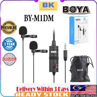 Boya BY-M1DM Dual Omni-directional Lavalier Mic Clip-on lapel microphone