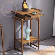 Buddha Niche New Chinese Style Clothes Closet Altar Buddha Shrine Household Modern Light Luxury God of Wealth Worship Table Solid Wood Incense Burner Table Small Altar 1C9B