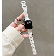 Small Waist Silicone Watch Strap Band For Apple Watch S9/8/7/6/5/4/3 SE2 ULTRA KD19PRO Breathable so